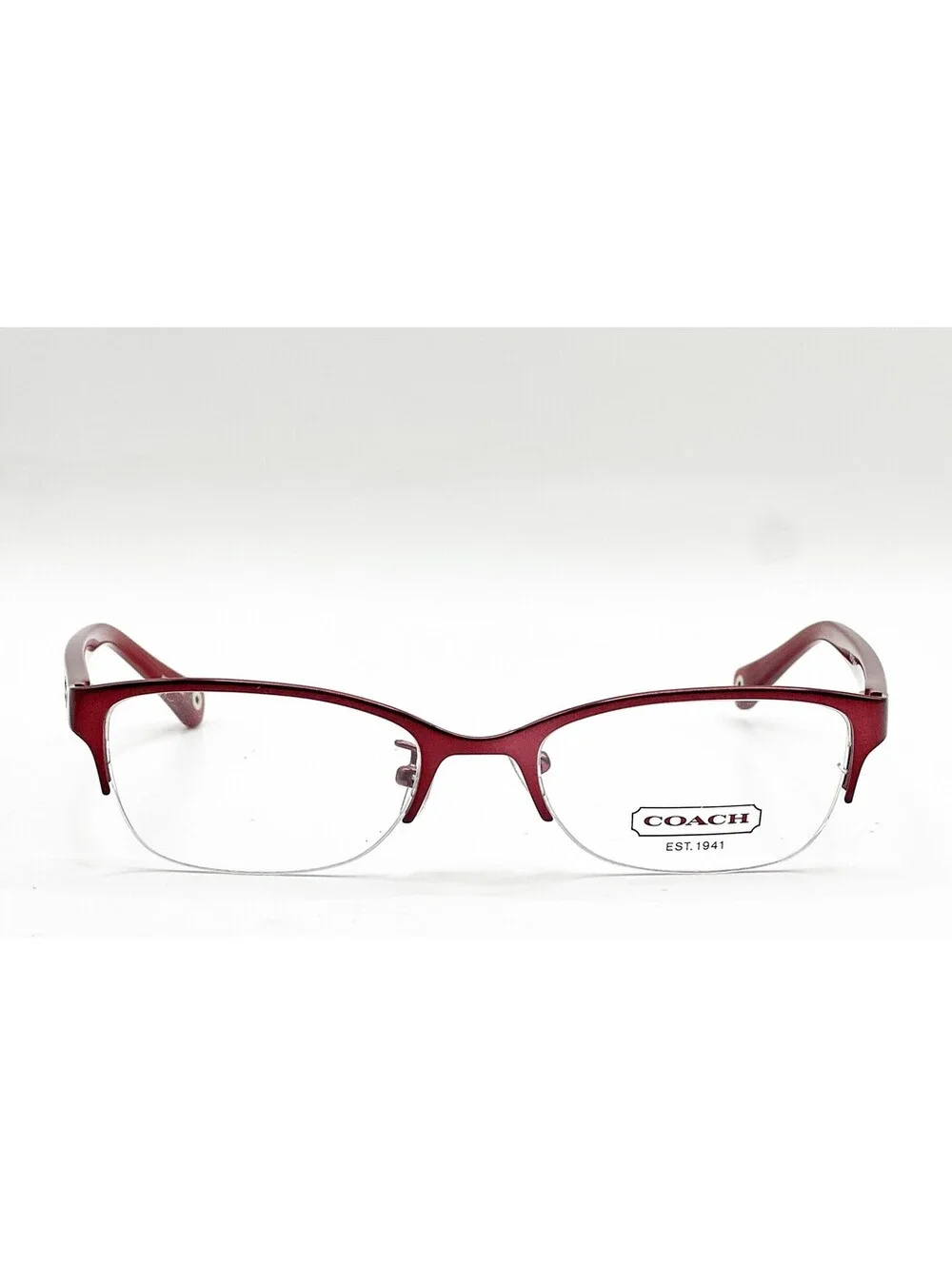 Coach HC 5046 9134 Satin Burgundy Rectangle Authentic Eyeglass Frames 50-18-135
